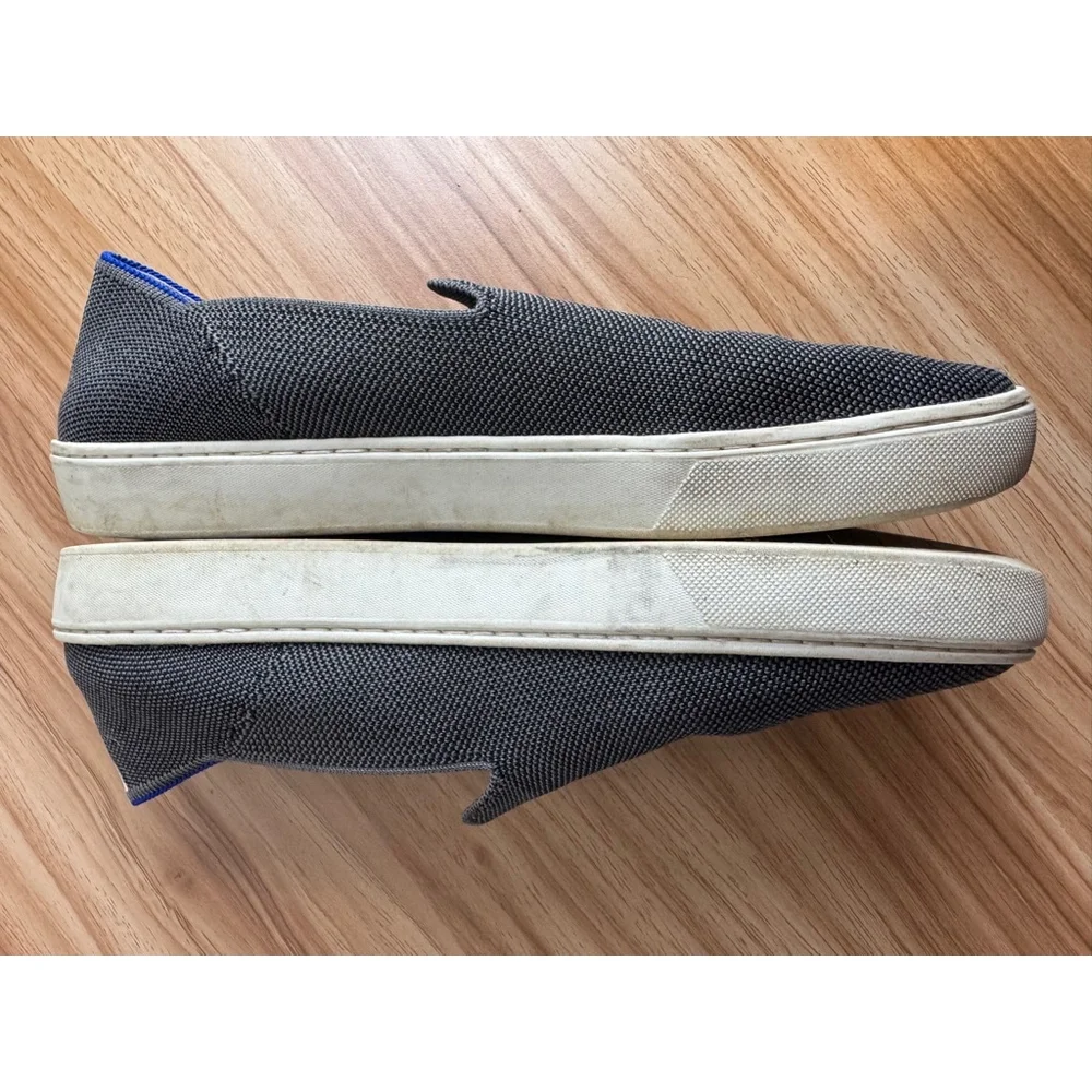 Rothy's The Original Slip-On Sneakers Size 10 Gray Blue